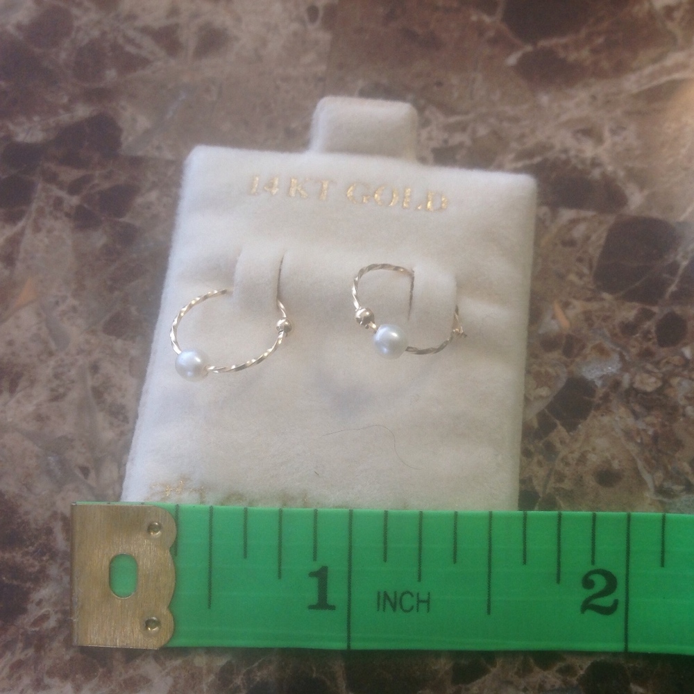 14KT gold earrings